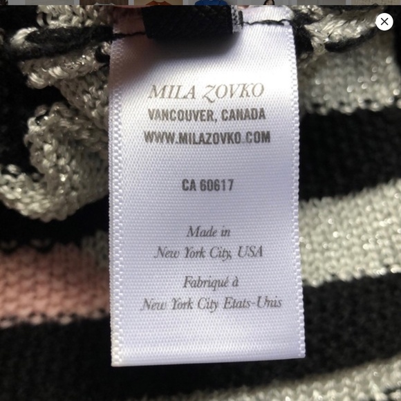 MILA ZOVKO Natalia Sweater in Black/Pink/Silver - Picture 4 of 5